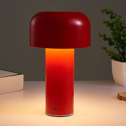 Mushroom Table Lamp Three Colors LED Light Beads Stepless Dimming Mushroom Lamp Night Light for Bedroom Bedside Red