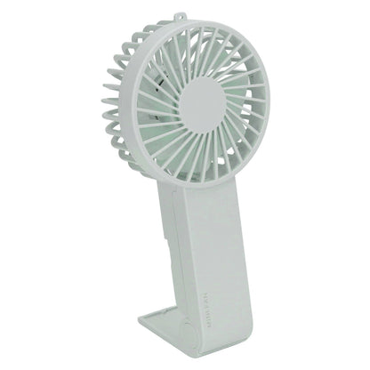 Mini Handheld Fan Foldable Portable Fan USB Rechargeable Fan For Home Office Travel Green
