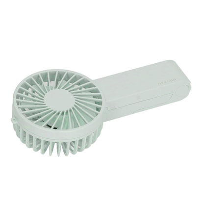 Mini Handheld Fan Foldable Portable Fan USB Rechargeable Fan For Home Office Travel Green