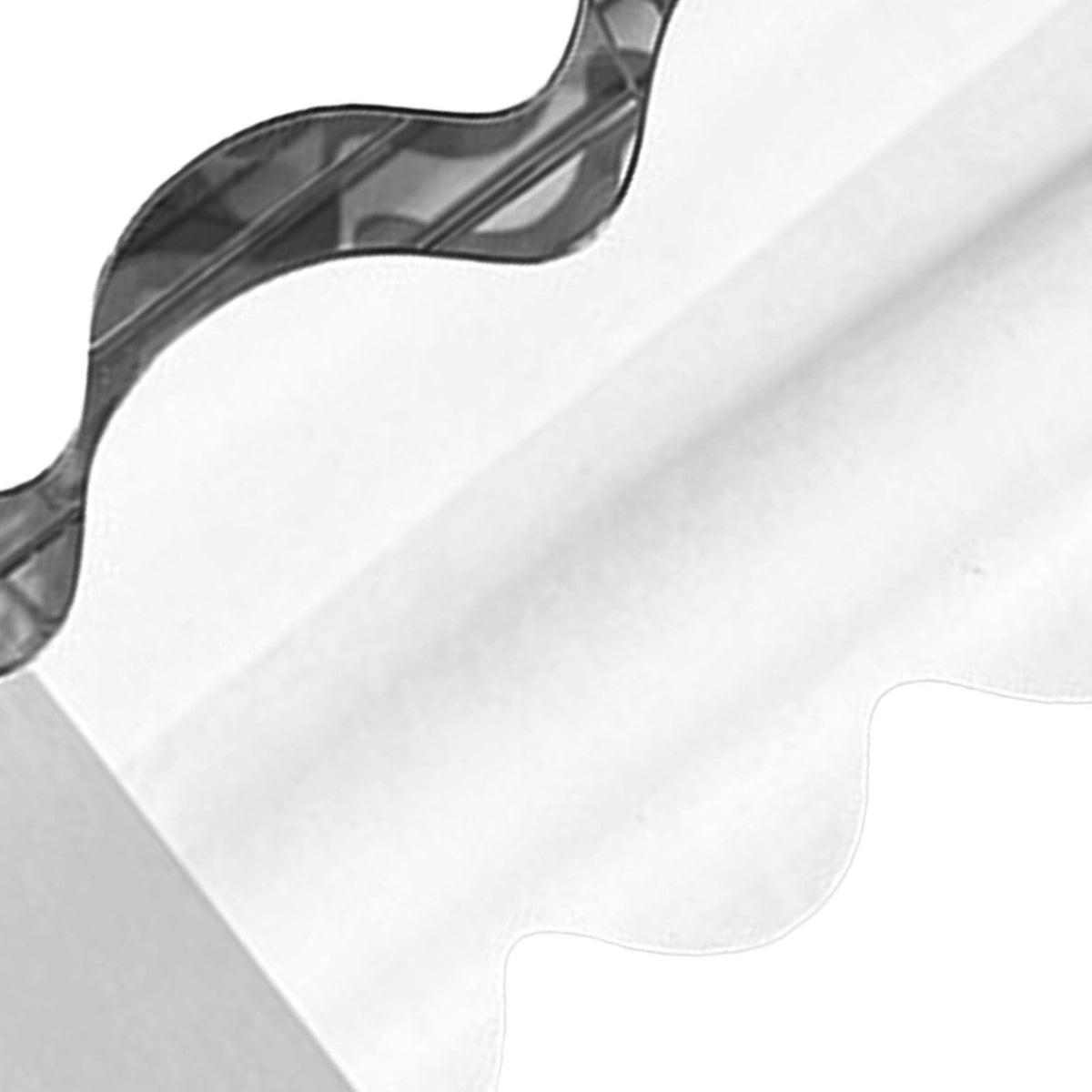 Flower Vase Modern Acrylic Decorative Unique Wavy Shape Vase for Bedroom Living Room Table Mirror