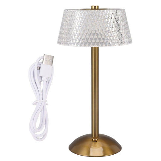 Acrylic Table Lamp Stepless Dimming LED Night Light with USB Cable for Kids Nursery Bedroom Nightstand