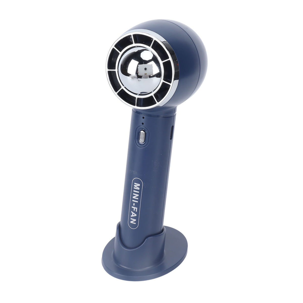 Handheld Fan 3 Speeds USB Charging Strong Wind Lightweight 1200mAh Battery Portable Fan Handheld for Office Travel Blue
