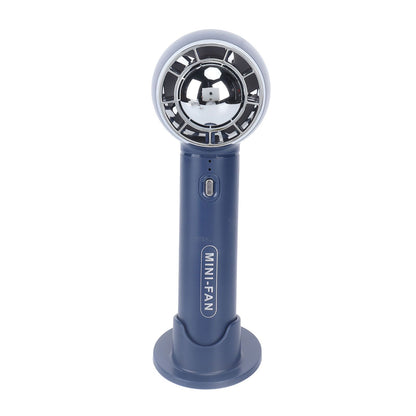 Handheld Fan 3 Speeds USB Charging Strong Wind Lightweight 1200mAh Battery Portable Fan Handheld for Office Travel Blue
