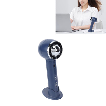 Handheld Fan 3 Speeds USB Charging Strong Wind Lightweight 1200mAh Battery Portable Fan Handheld for Office Travel Blue
