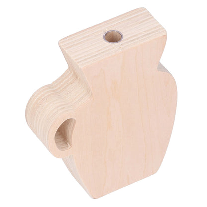 Wood Vase Simple Vintage Style Natural Pinewood Durable Sturdy Odorless Unpainted Wooden Flower Vase