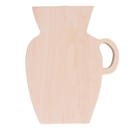 Wood Vase Simple Vintage Style Natural Pinewood Durable Sturdy Odorless Unpainted Wooden Flower Vase