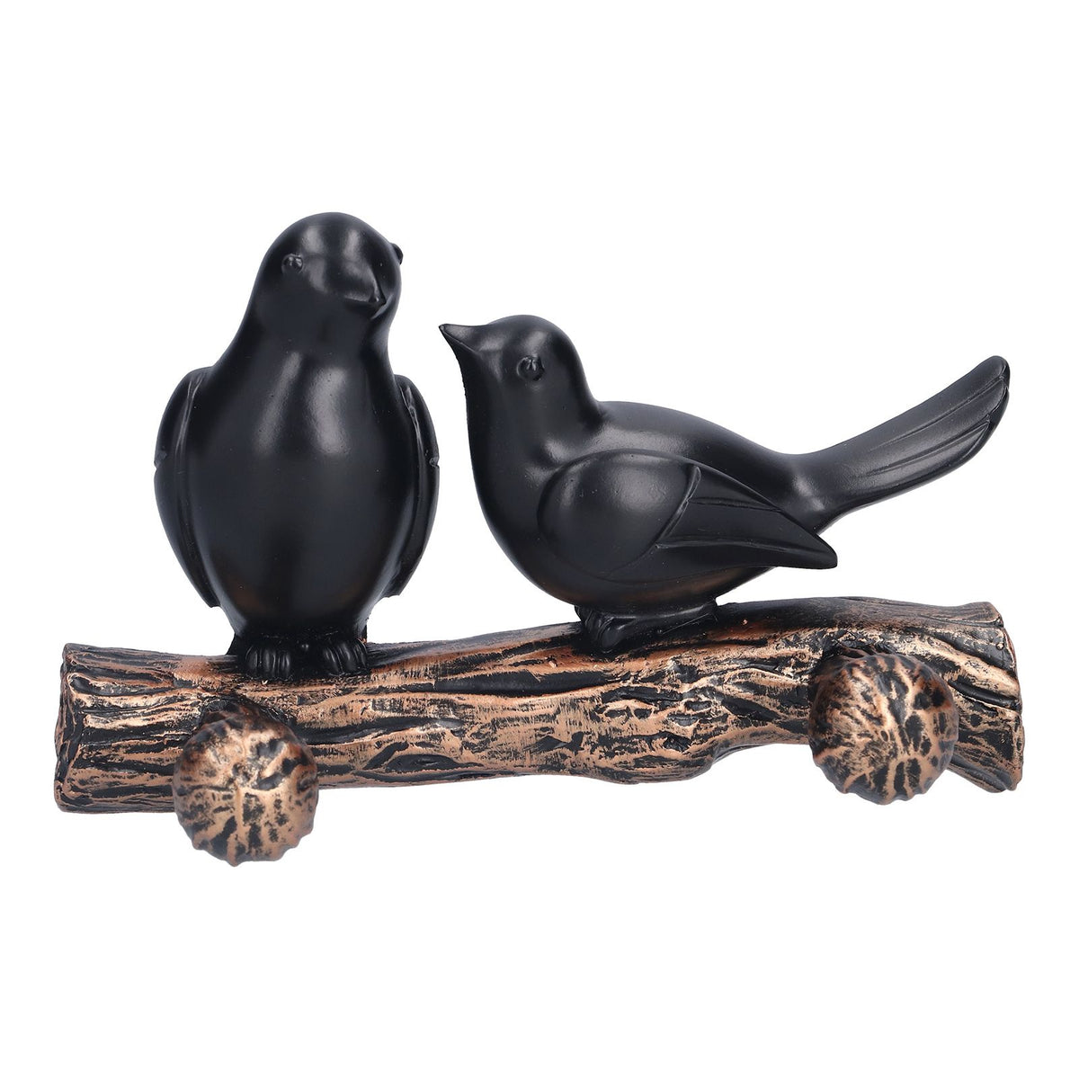 Coat Hook Resin Bird Key Hanger Wall Mounted Hat Towel Bag Hanger for Home Living Room KitchenMetallic Color