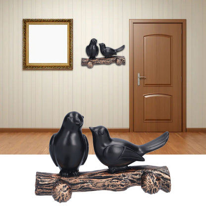 Coat Hook Resin Bird Key Hanger Wall Mounted Hat Towel Bag Hanger for Home Living Room KitchenMetallic Color