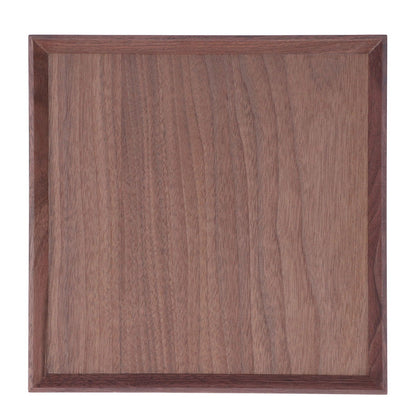 Wooden Tray Quadrate Shape Black Walnut Retro Classic Chinese Style Decorative Serving Tray for Tableware M