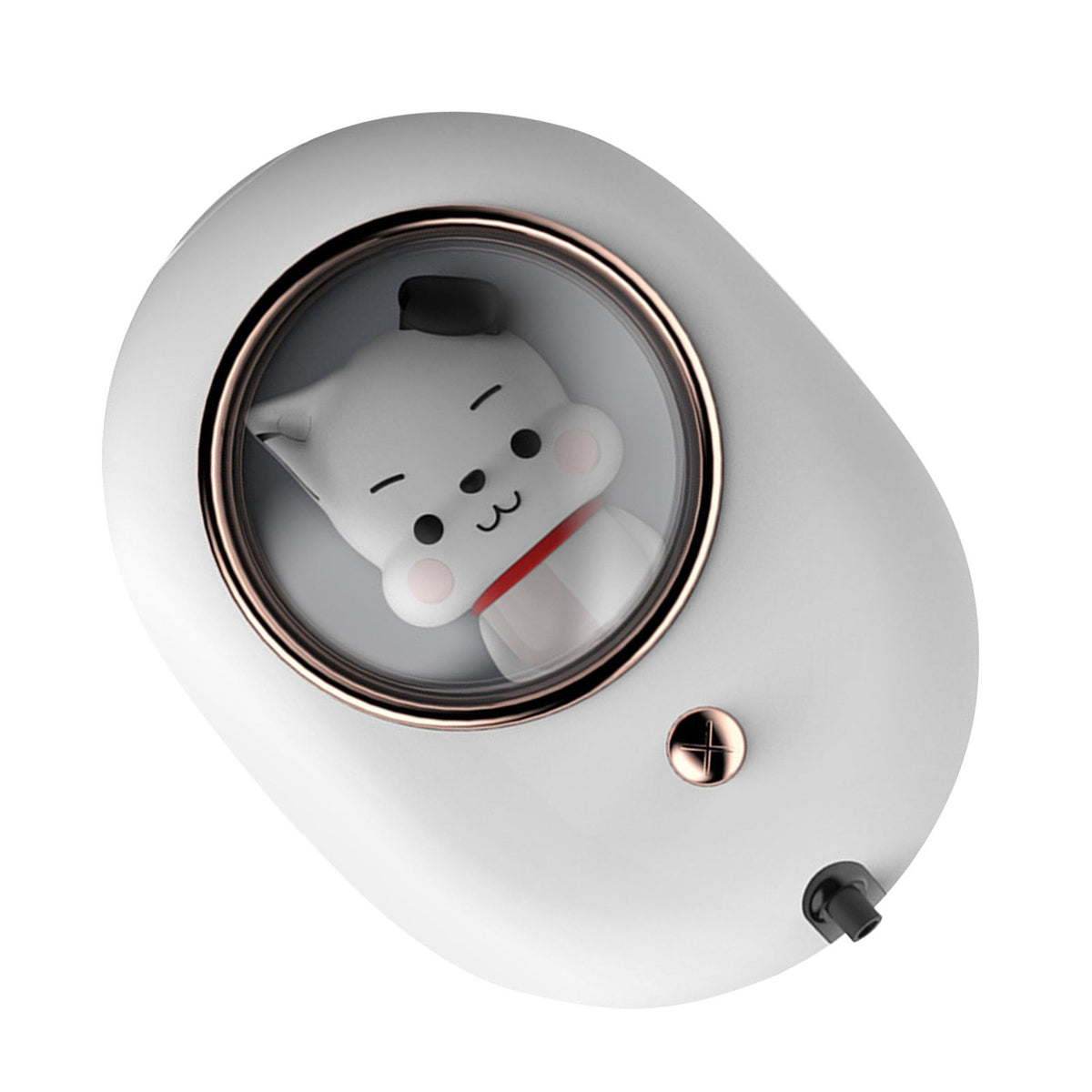 Wall Mounted Soap Dispenser Space Capsule Design Rechargeable Space Saving Wall Automatic Foaming Soap Dispenser White