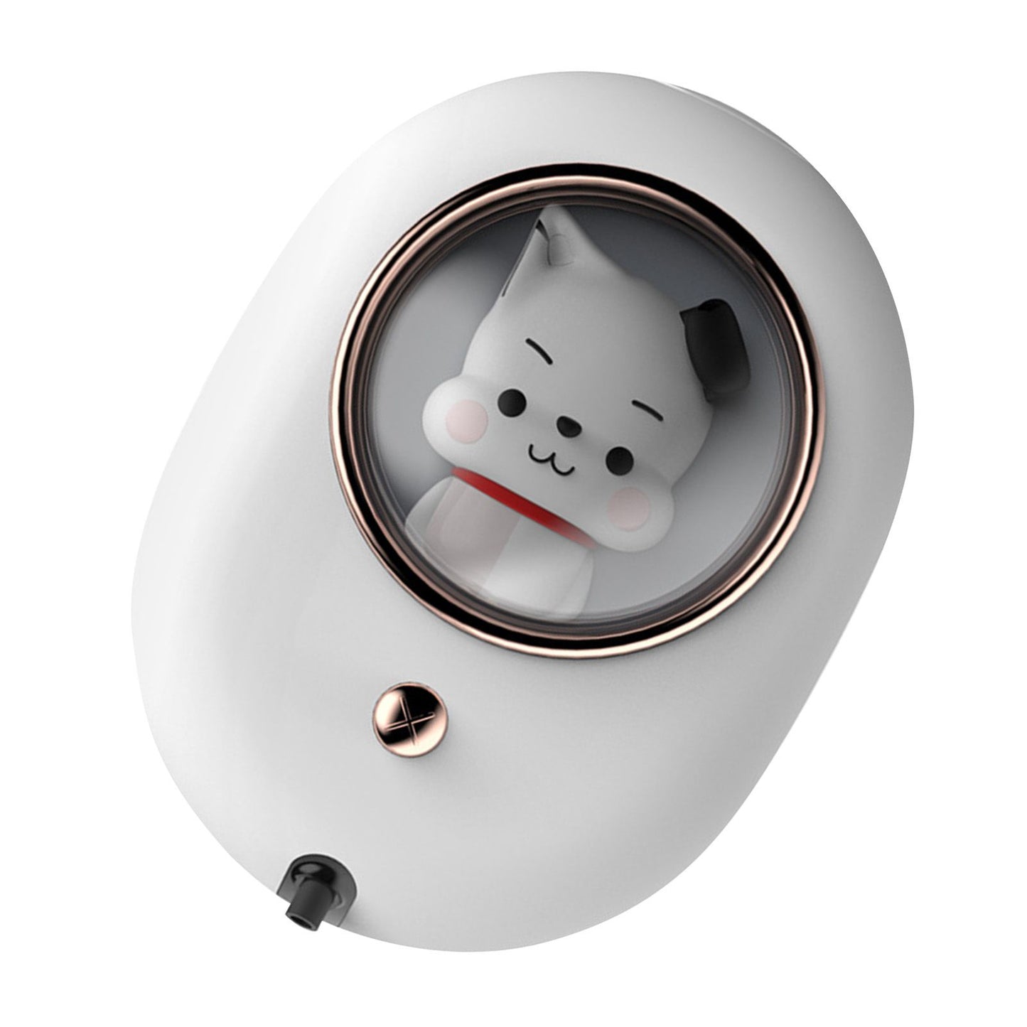 Wall Mounted Soap Dispenser Space Capsule Design Rechargeable Space Saving Wall Automatic Foaming Soap Dispenser White