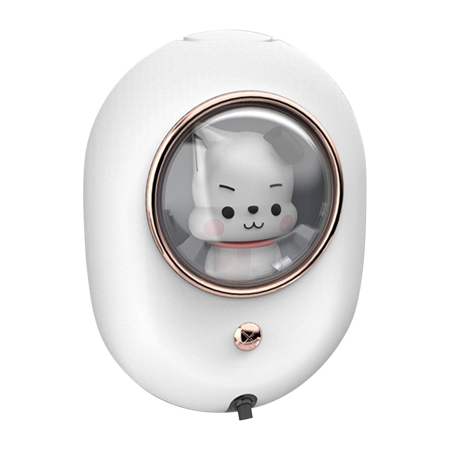 Wall Mounted Soap Dispenser Space Capsule Design Rechargeable Space Saving Wall Automatic Foaming Soap Dispenser White