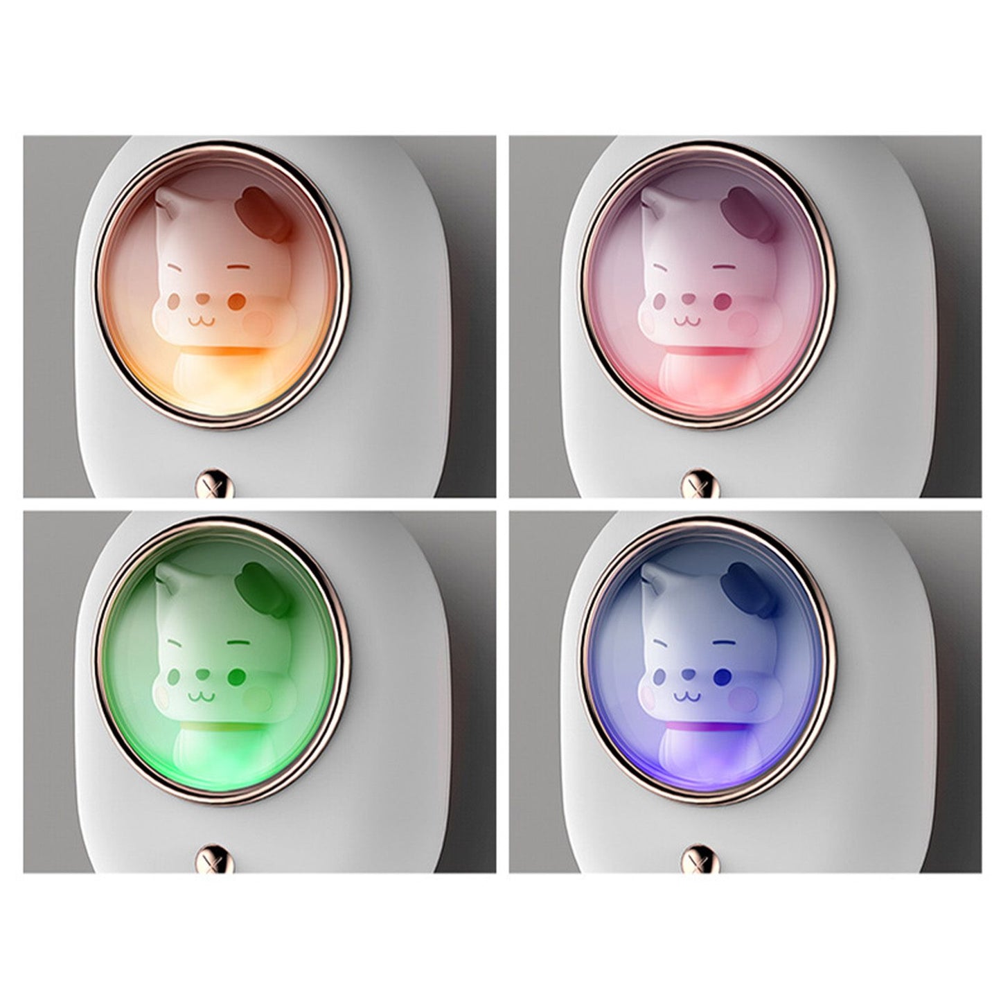 Wall Mounted Soap Dispenser Space Capsule Design Rechargeable Space Saving Wall Automatic Foaming Soap Dispenser White