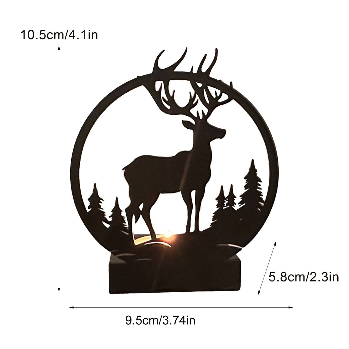 Candle Holder Elephant Look Durable Decorative Candle Holder Bracket for Home