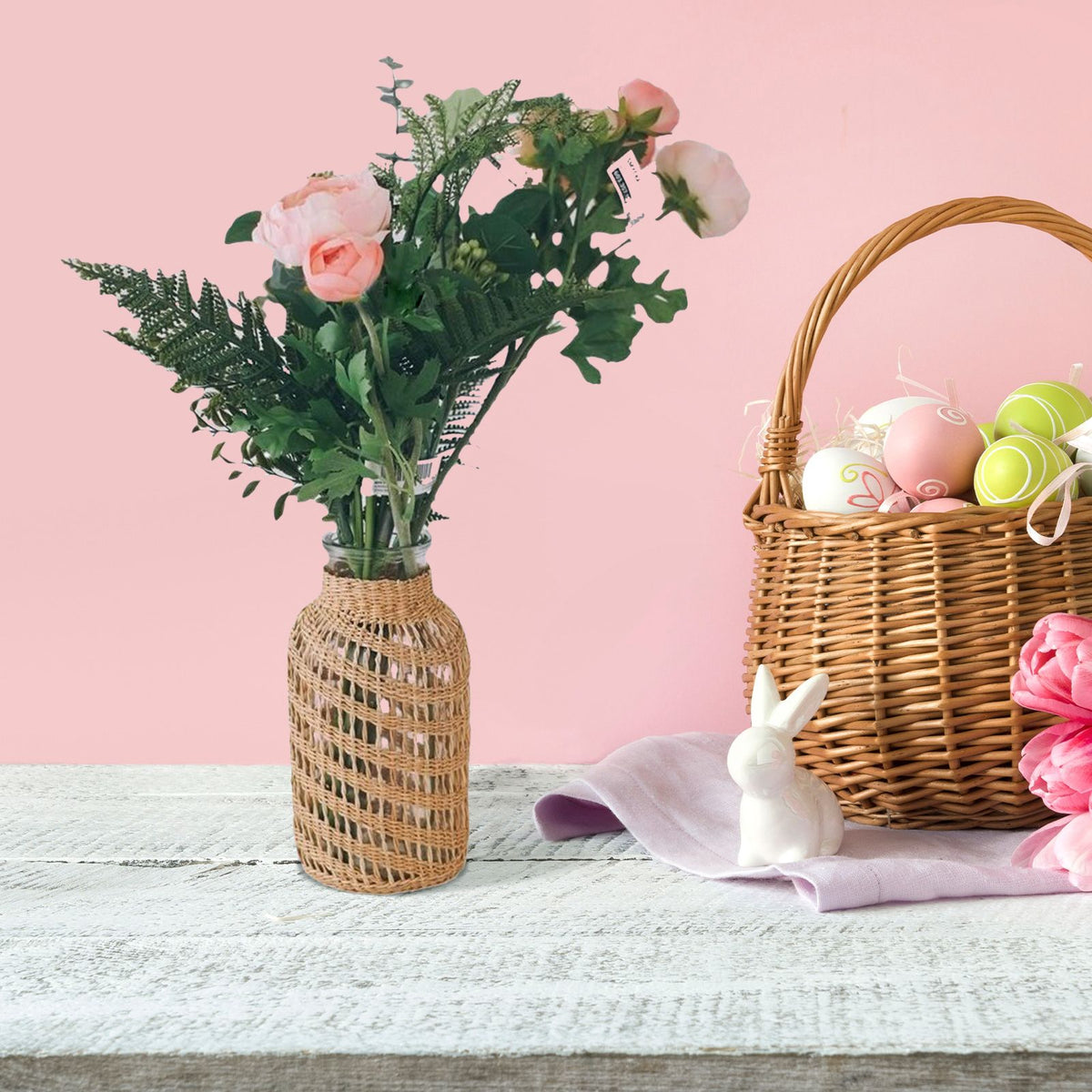 Weaving Vases Rattan Weaving Vases Living Room Home Decoration