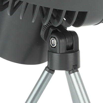 10000mAh USB Tripod Camping Fan Outdoor Portable Camping Fan with Light Power Bank Gray