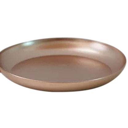 2 Tier Iron Fruit Serving Tray Waterproof Multi Tier Storage Platter for Coffee Table Party Rose Gold