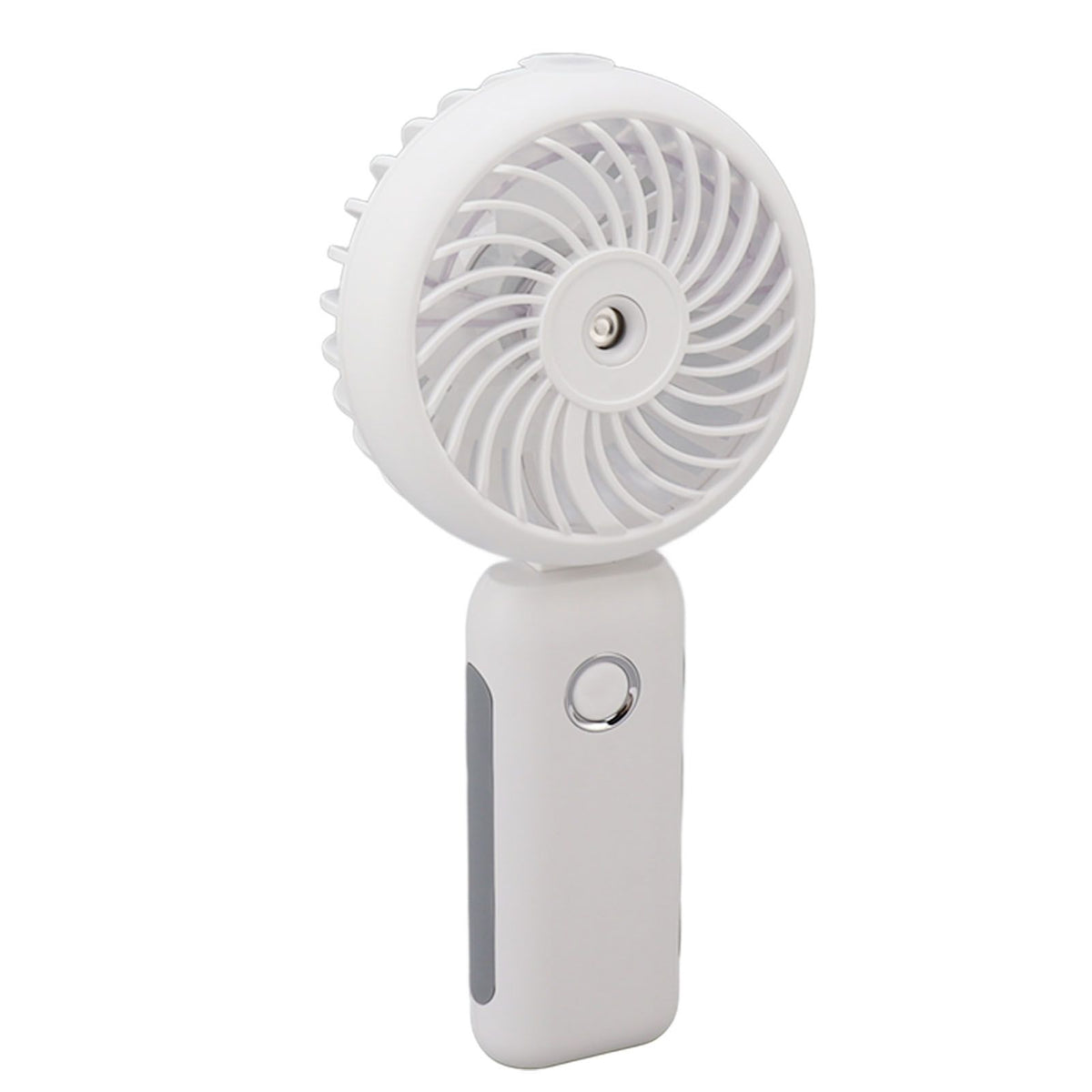 Portable Handheld Misting Fan Personal Mist Fan Spray Water Mist Fan Foldable Mini Cooling Fans 4000mAh Battery 3 Speed White