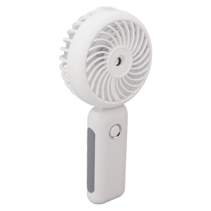 Portable Handheld Misting Fan Personal Mist Fan Spray Water Mist Fan Foldable Mini Cooling Fans 4000mAh Battery 3 Speed White