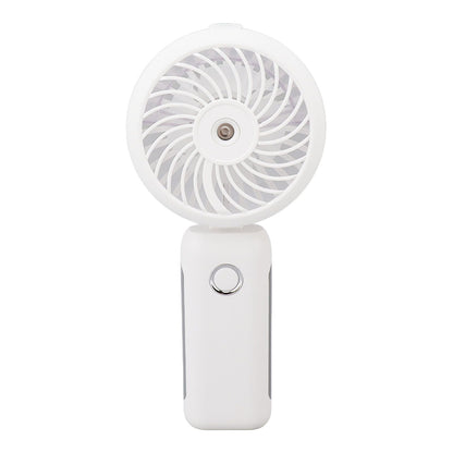 Portable Handheld Misting Fan Personal Mist Fan Spray Water Mist Fan Foldable Mini Cooling Fans 4000mAh Battery 3 Speed White