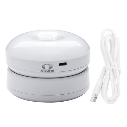 Motion Sensor Night Light 360 Degree Rotation LED Rechargeable Motion Activated Night Light for Stairs Wall Closet Cabinet White Light