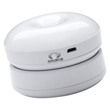 Motion Sensor Night Light 360 Degree Rotation LED Rechargeable Motion Activated Night Light for Stairs Wall Closet Cabinet White Light