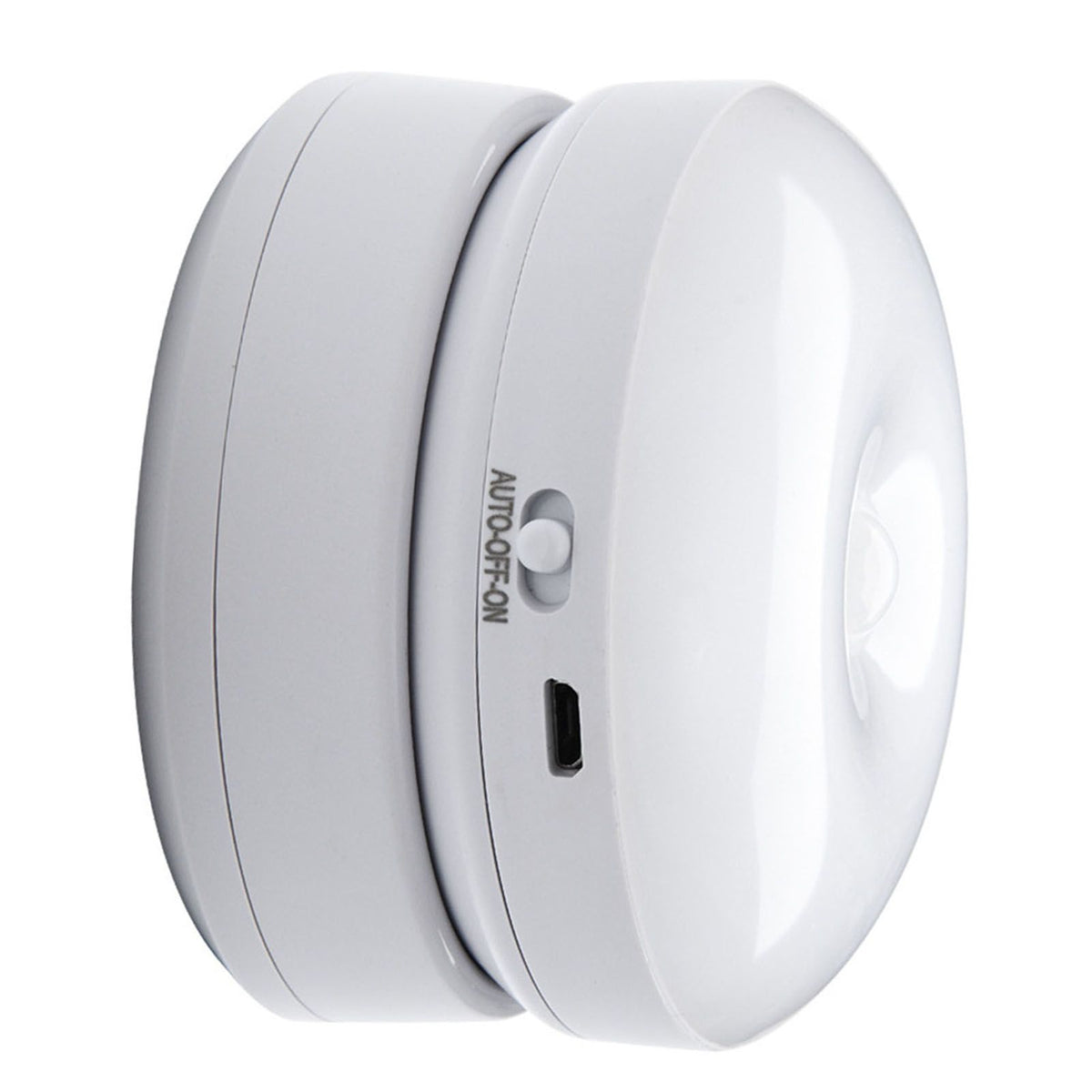Motion Sensor Night Light 360 Degree Rotation LED Rechargeable Motion Activated Night Light for Stairs Wall Closet Cabinet White Light