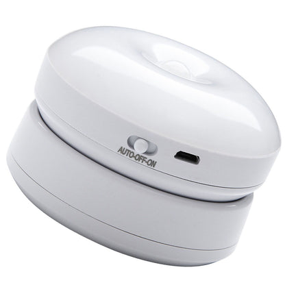 Motion Sensor Night Light 360 Degree Rotation LED Rechargeable Motion Activated Night Light for Stairs Wall Closet Cabinet White Light
