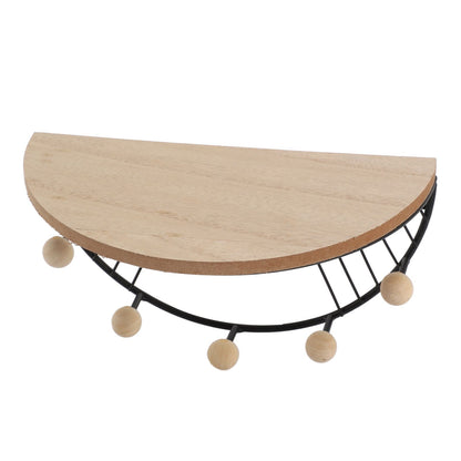 Modern Wall Shelves Fan Shaped Textured Exquisite Floating Shelves for Living Rooms Bedrooms Study Rooms Black