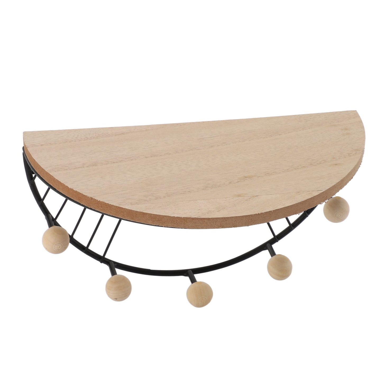 Modern Wall Shelves Fan Shaped Textured Exquisite Floating Shelves for Living Rooms Bedrooms Study Rooms Black