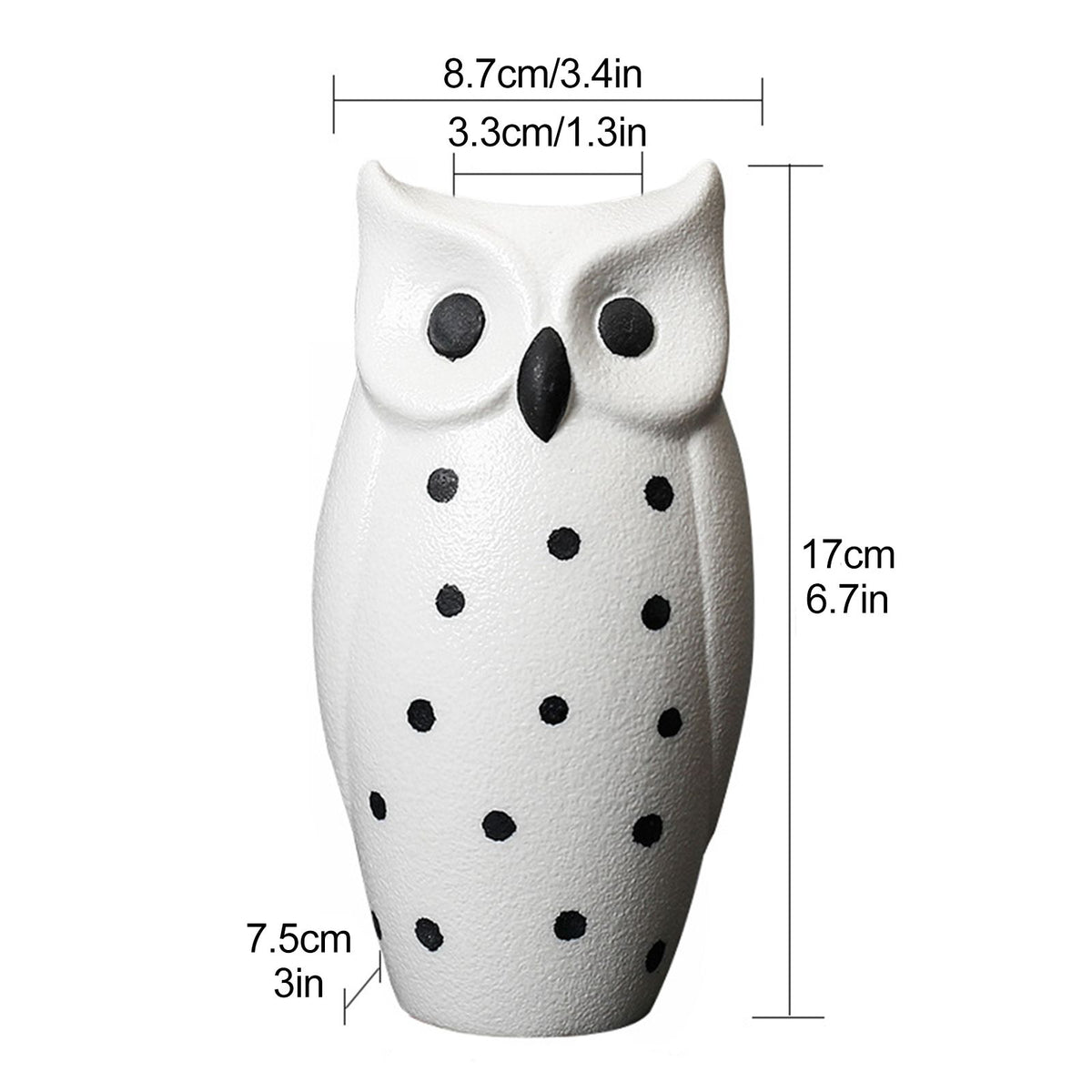 Flower Pots Nordic Modern Vase Decoration Owl Decorative Ceramic Desktop Crafts Ornament