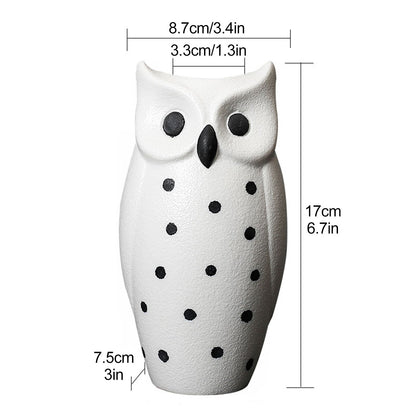 Flower Pots Nordic Modern Vase Decoration Owl Decorative Ceramic Desktop Crafts Ornament