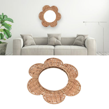Hanging Mirror Unique Design Stylish Exquisite Cosmetic Mirror Wall Decoration for Living Room Bedroom Bathroom