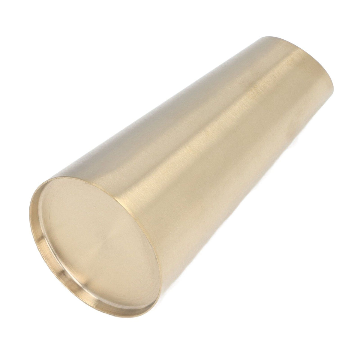 Gold Vase 304 Stainless Steel Conic Shape Narrow Mouth Simple Modern Style Desk Vase for Home Office Dormitory
