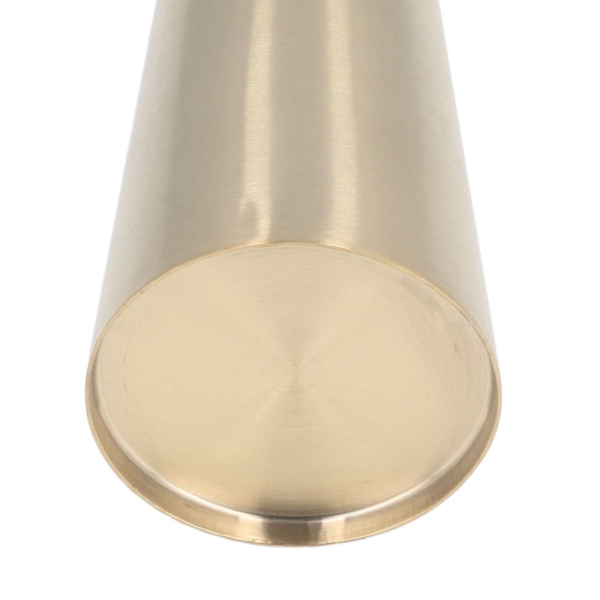 Gold Vase 304 Stainless Steel Conic Shape Narrow Mouth Simple Modern Style Desk Vase for Home Office Dormitory