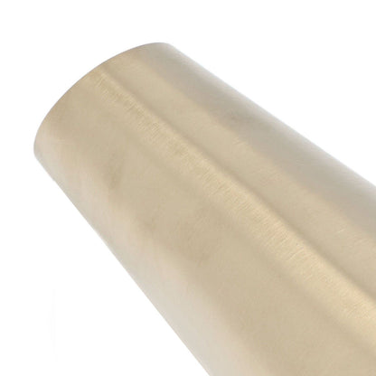 Gold Vase 304 Stainless Steel Conic Shape Narrow Mouth Simple Modern Style Desk Vase for Home Office Dormitory