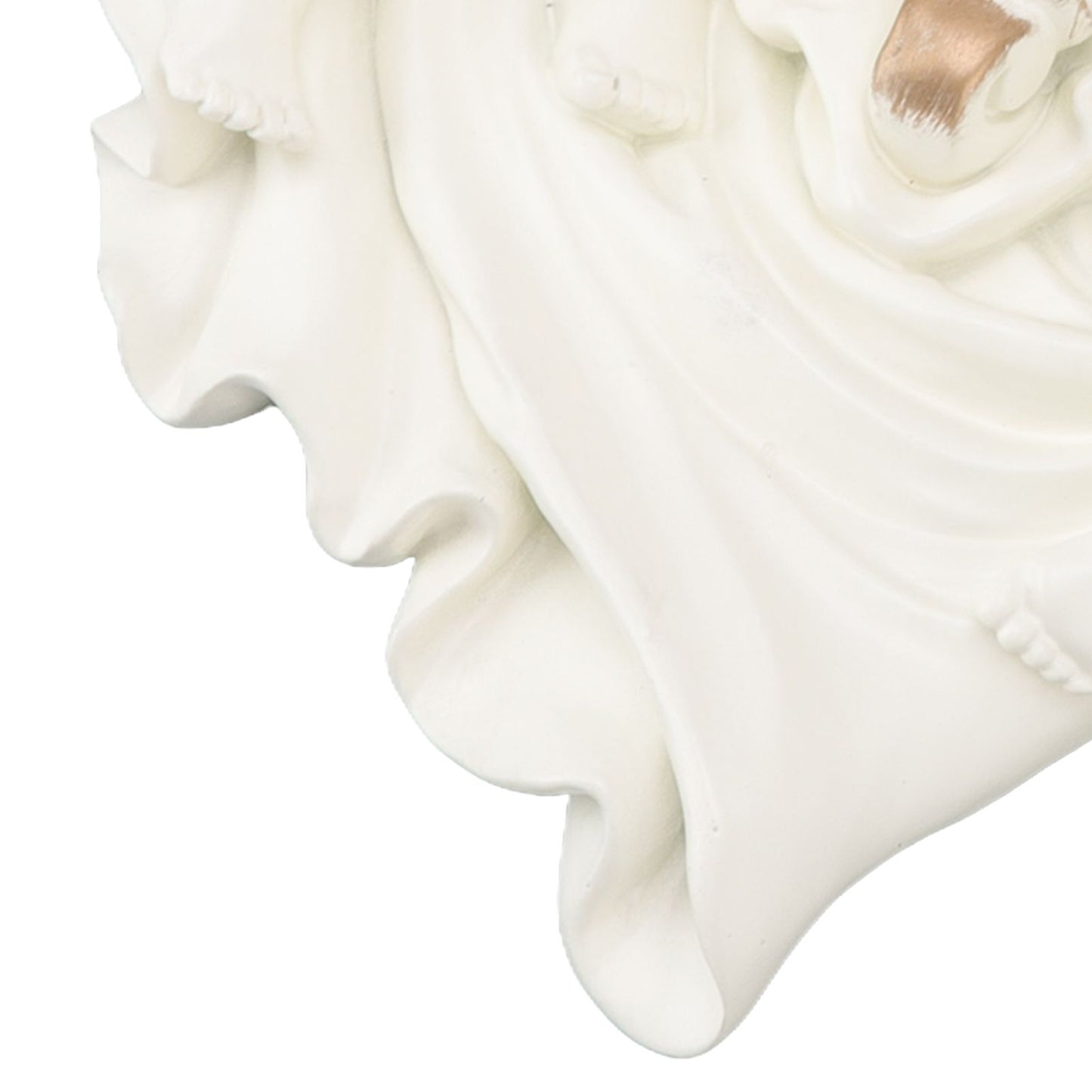 Resin Angel Wall Shelf European Exquisite Beautiful Decoration Rack for Bedroom Living Room Kitchen Beige Gold
