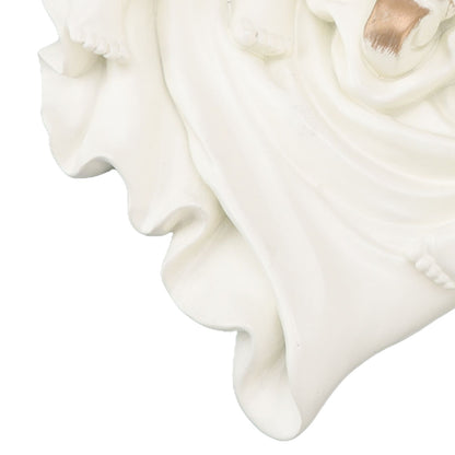 Resin Angel Wall Shelf European Exquisite Beautiful Decoration Rack for Bedroom Living Room Kitchen Beige Gold