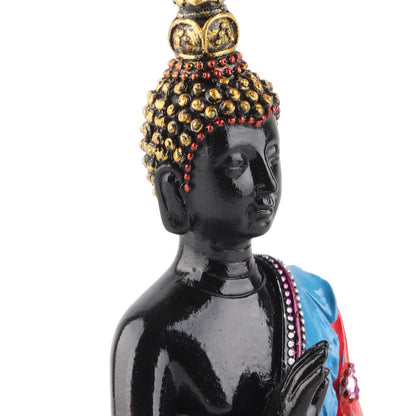 Thai Reclining Buddha Statue Ornament Positive Energy Handcrafted Resin Buddhist Figurine for Home Decoration