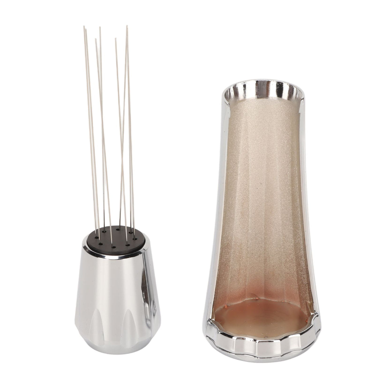 Stainless Steel Coffee Powder Stirring Tool Coffee Stirrer Distribution Tool for Home Kitchen Dinning Room Silver