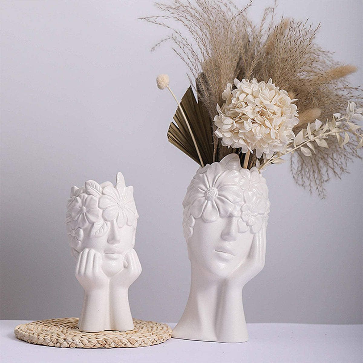 Vase White Ceramic Vases for Home Living Room Guesthouse Decoration