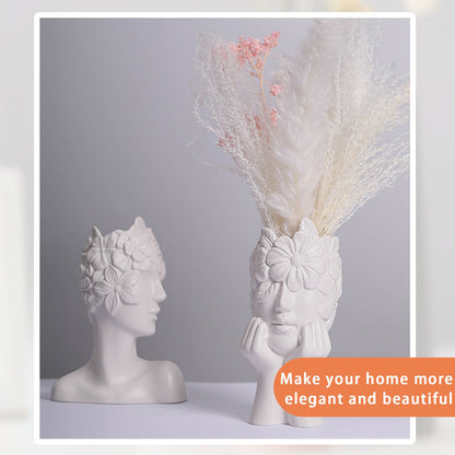 Vase White Ceramic Vases for Home Living Room Guesthouse Decoration