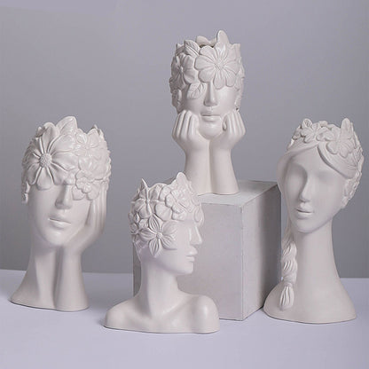 Vase White Ceramic Vases for Home Living Room Guesthouse Decoration