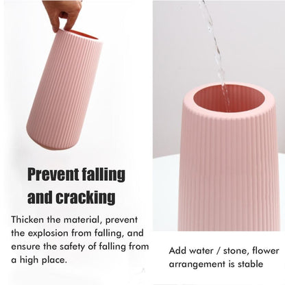 Plastic Flower Vase Modern Decorative Flower Vase for Home Living Room Table Decor