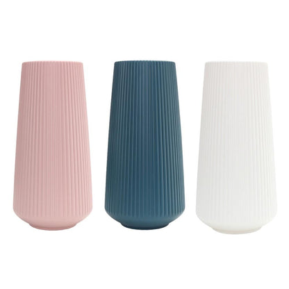 Plastic Flower Vase Modern Decorative Flower Vase for Home Living Room Table Decor