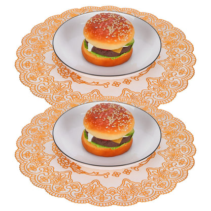 2PCS 30cmx30cm Table Mats Gold Dining Table Placemats for Wedding Party SuppliesStyle 01