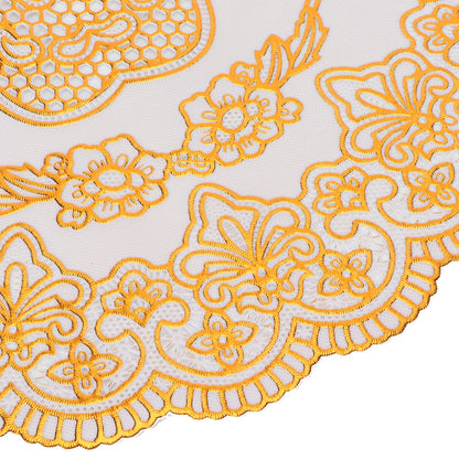 2PCS 30cmx30cm Table Mats Gold Dining Table Placemats for Wedding Party SuppliesStyle 01