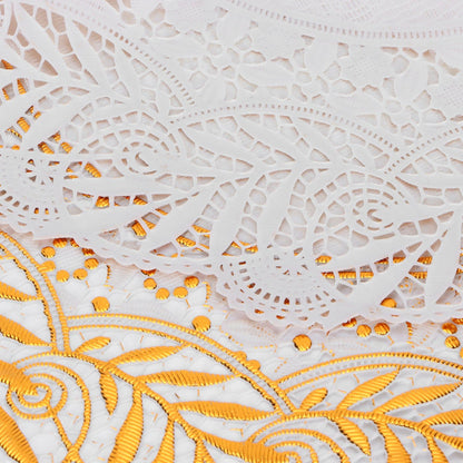 2PCS 30cmx30cm Table Mats Gold Dining Table Placemats for Wedding Party SuppliesStyle 02