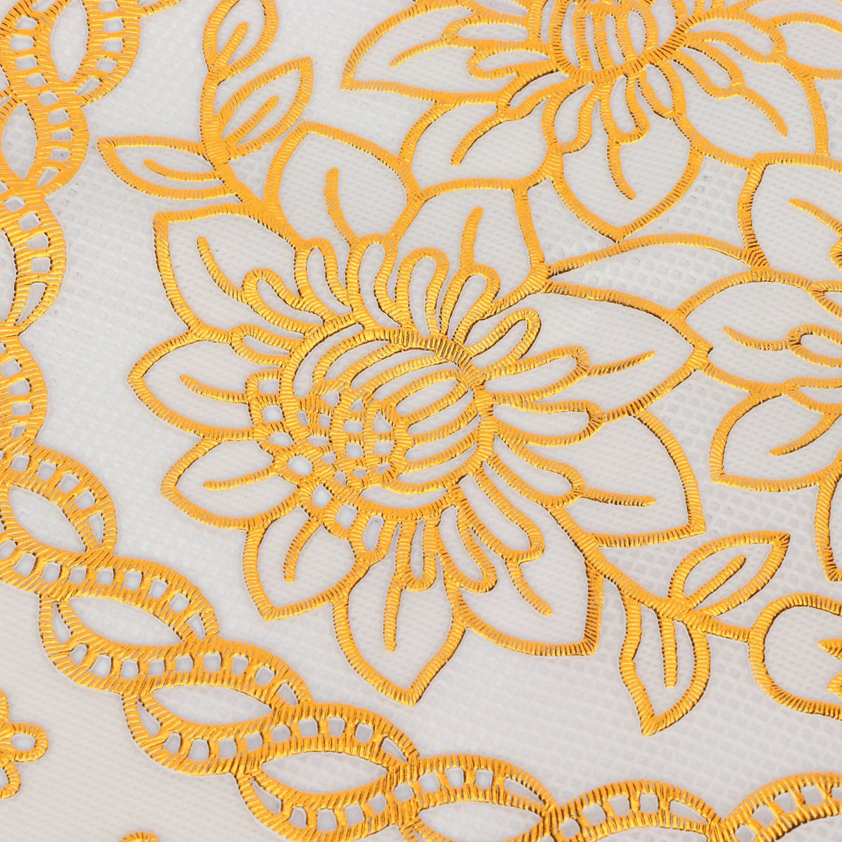 2PCS 30cmx30cm Table Mats Gold Dining Table Placemats for Wedding Party SuppliesStyle 03