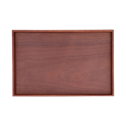 Walnut Tray Rectangular Tea Set Tea Cup Storage Plate Fruit Plate for Home Office Tea Food Fruit
